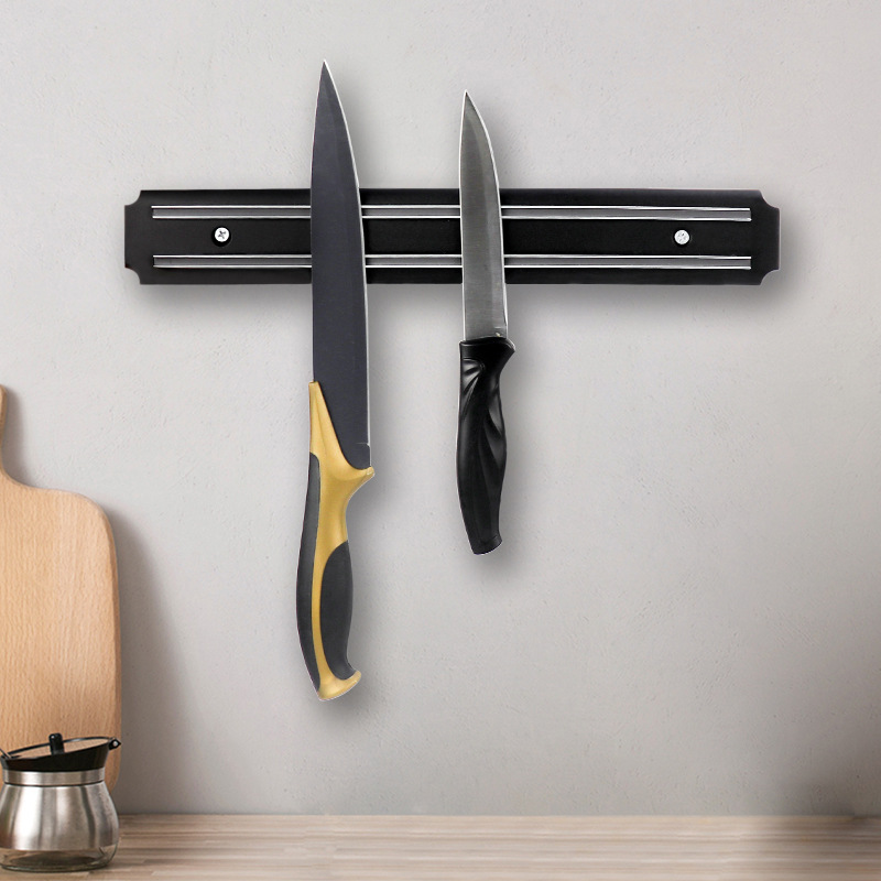 Commercial Kitchen Knife Holder - 強力な磁気ストライプナイフホルダー磁気強磁性ナイフホールド壁掛け磁気ナイフホルダー包丁収納スタンド