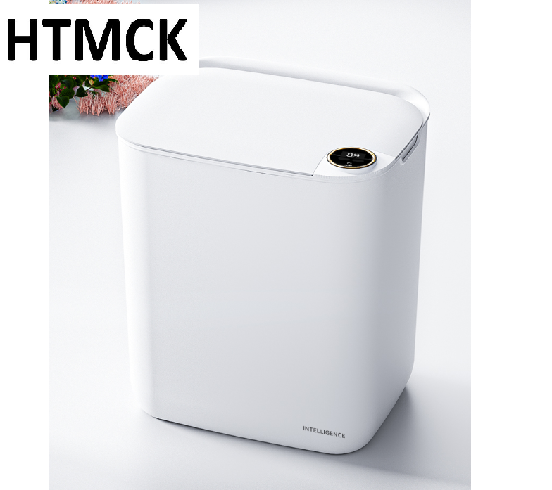 Commercial Kitchen Trash Can - スマートセンサー自動ゴミ箱、ディスプレイ画面付き、Type-C充電式誘導ゴミ箱、キッチン、バスルーム、寝室、スマートホーム用