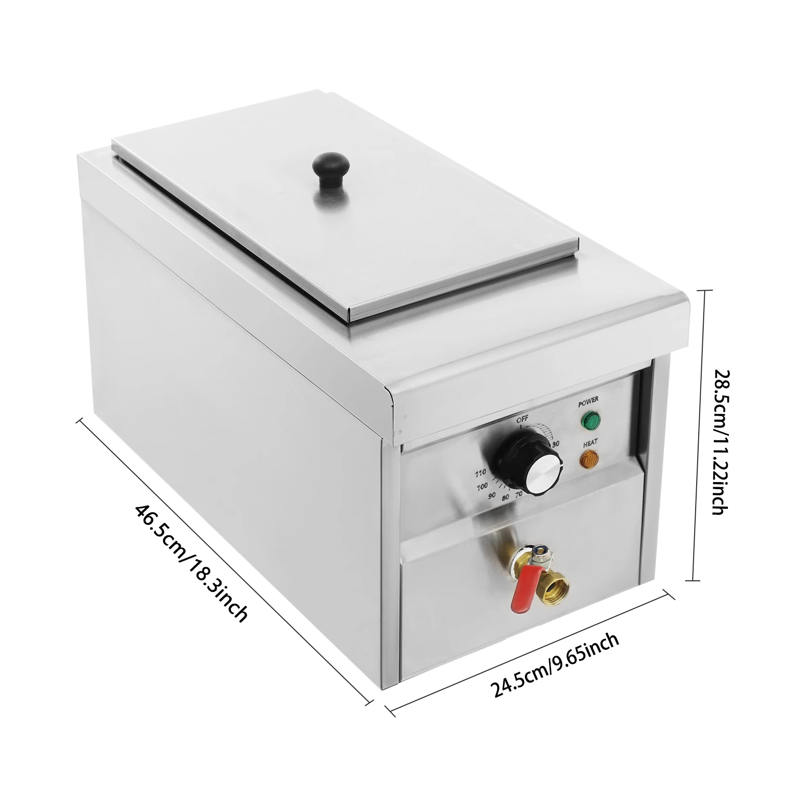 Commercial Kitchen Boiler - 業務用2槽式電気麺調理器 2.38ガロン パスタボイラー フードウォーマー キッチン/キャンプ場用
