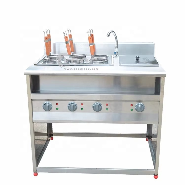 Commercial Kitchen Boiler - 業務用厨房機器 電気式麺調理器 パスタクッカーステーション ベインマリー付き