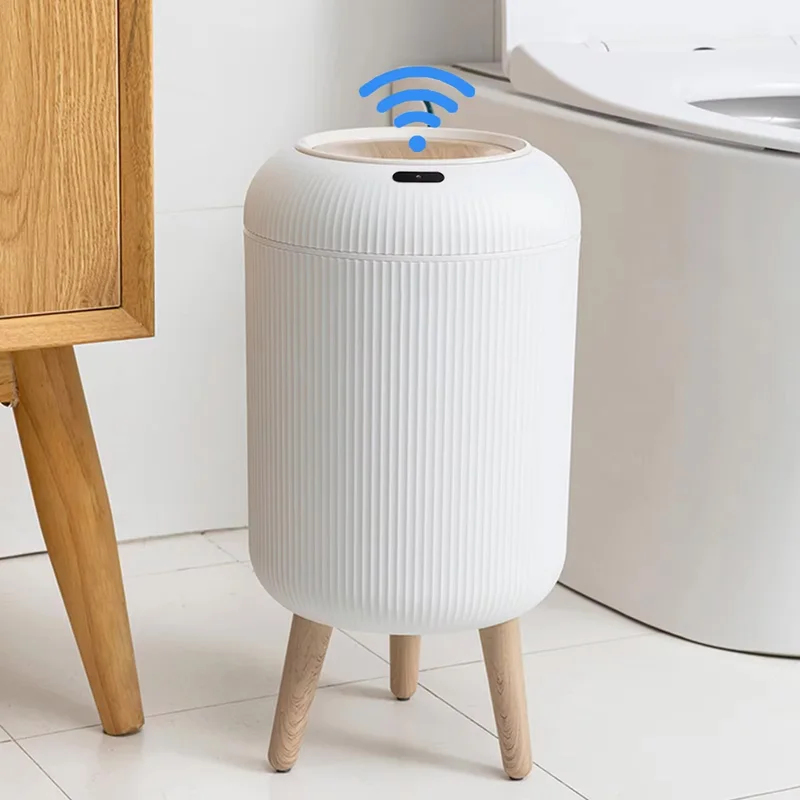 Commercial Kitchen Trash Can - モーションセンサー付き自動開閉式ゴミ箱、小型プラスチック製スマートゴミ箱、寝室、浴室、キッチン、オフィス用