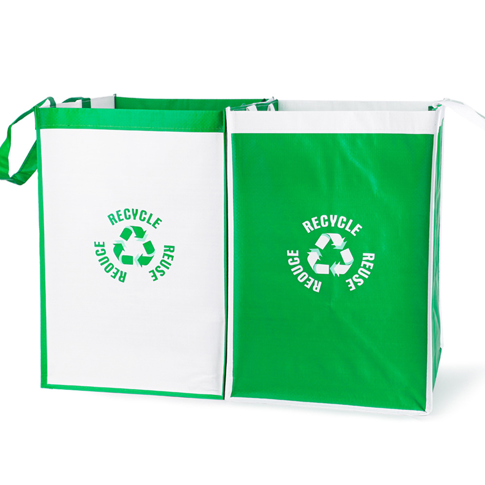 Commercial Kitchen Trash Can - 2 個/4 個キッチン防水バッグコンパートメントホーム分類大型環境廃棄物保管容量ビンリサイクル保護