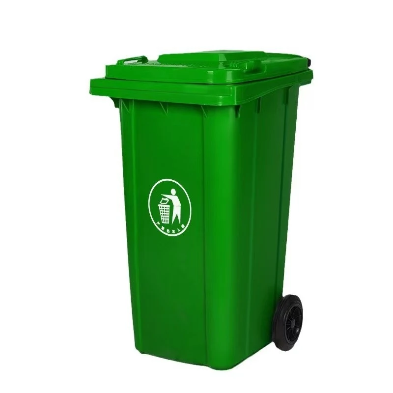 Commercial Kitchen Garbage Can - 240L屋外用ホイール付きゴミ箱（蓋付き）大型業務用ゴミ箱、頑丈な廃棄物容器、キッチン、コミュニティ、敷地用