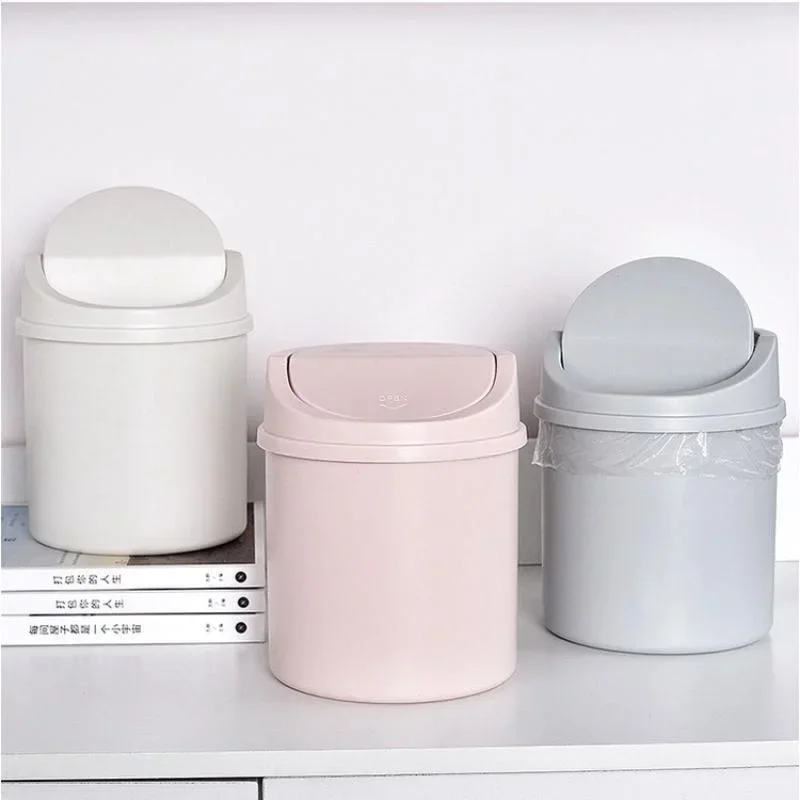 Commercial Kitchen Trash Can - ミニデスクトップゴミ箱（蓋付き）ゴミ箱オーガナイザー寝室オフィスデスク収納ボックス車キッチンバスルーム用ゴミ箱