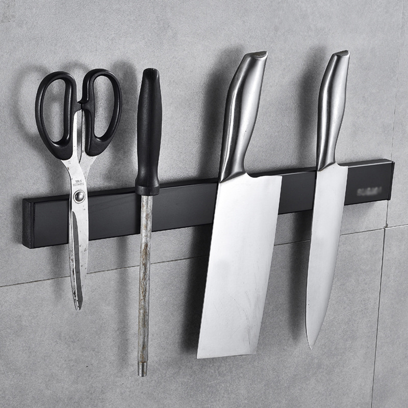 Commercial Kitchen Knife Holder - 磁気壁掛けナイフホルダー,ステンレス鋼ドリルなし,包丁,食器棚