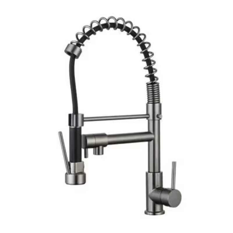 Commercial Kitchen Taps - モダンデザイン3ウェイ引き出し式キッチン水栓業務用ステンレス鋼201シングルハンドルミキサータップ