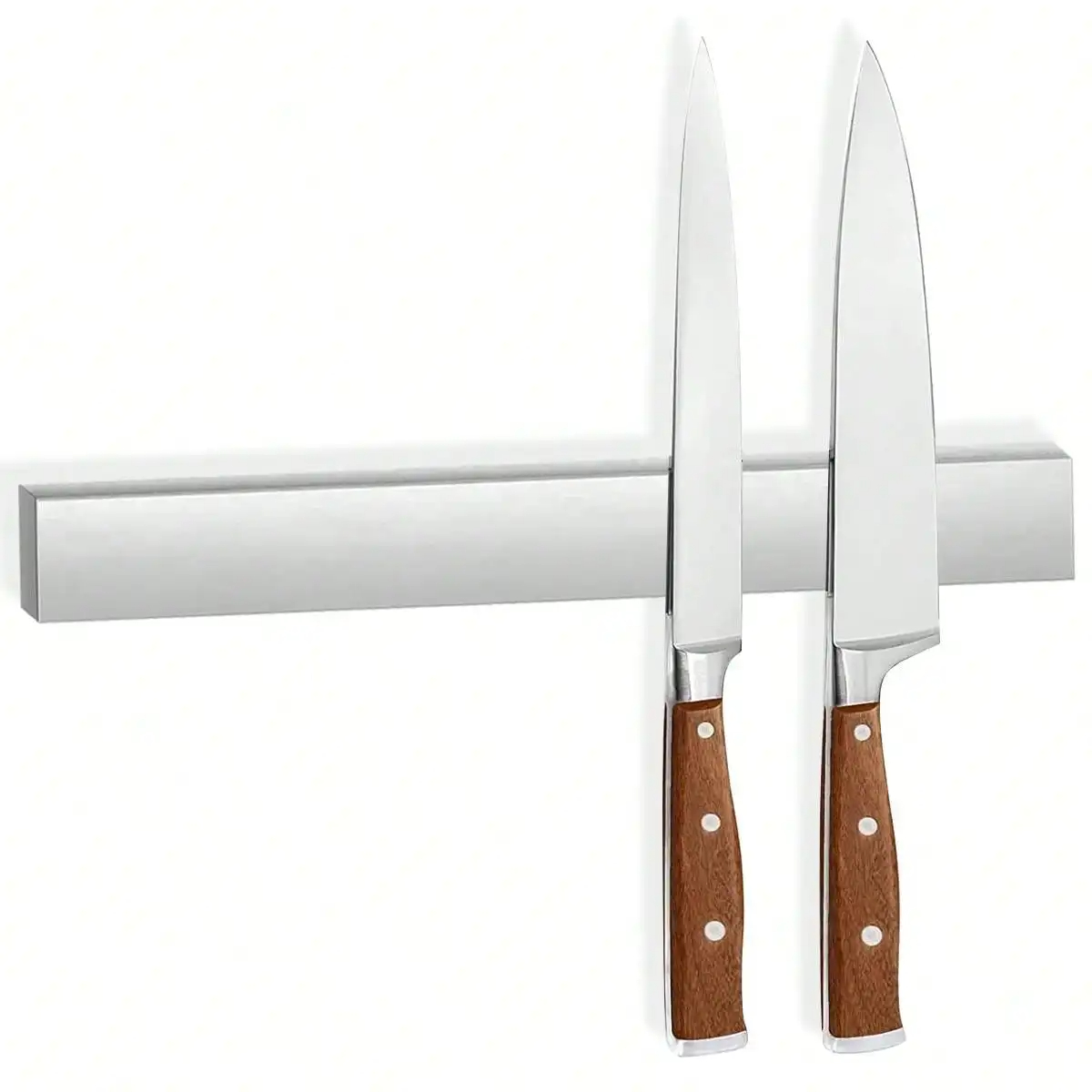 Commercial Kitchen Knife Holder - Leeseph 磁気ナイフホルダー 壁掛け用 多目的ステンレス鋼磁気ナイフストリップ ナイフラック キッチン用品オーガナイザー