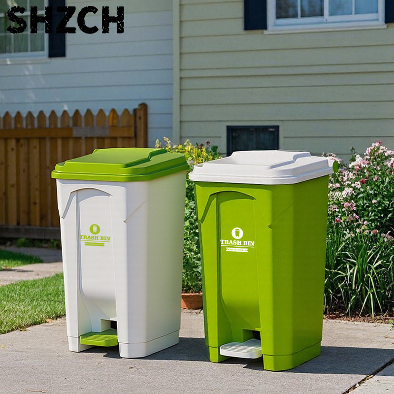 Commercial Kitchen Garbage Can - 大型屋外ステップ式ゴミ箱、業務用頑丈ゴミ箱、2026キッチンペダル式ゴミ箱、別荘用密閉蓋付きゴミバケツ