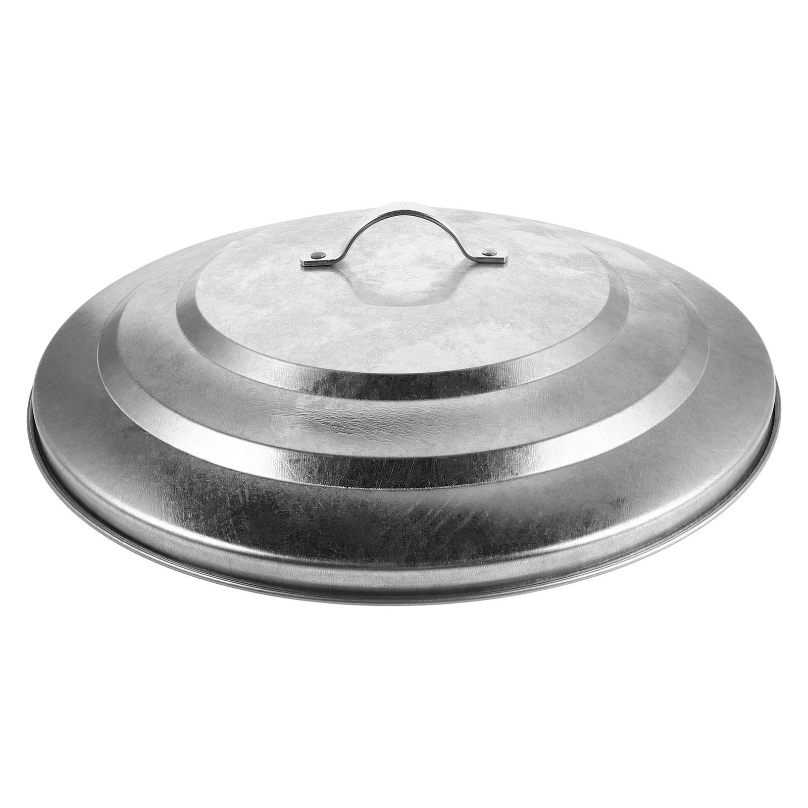 Commercial Kitchen Garbage Can - 鉄製ゴミ箱の蓋の交換品、丸型、頑丈、シームレスエッジ、大容量、48Lの業務用ゴミ箱に適合、キッチンや屋外での使用に適しています。