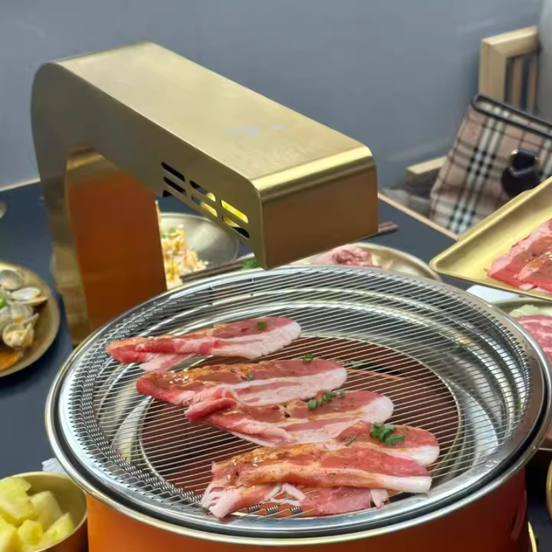 Commercial Kitchen Vent Cleaning - 上昇気流BBQ排気フードエルボコネクタパイプ304防食ステンレス鋼業務用厨房排気システムダクト用