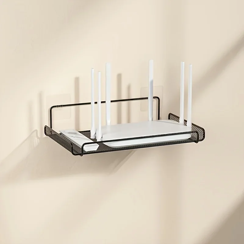 Commercial Kitchen Utensil Organizer - ステンレス製ルーターシェルフ 穴あけ不要 WiFi 壁掛けルーター収納オーガナイザー ホーム バスルーム