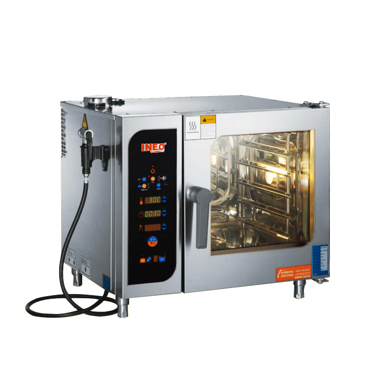 Commercial Kitchen Boiler - 業務用厨房機器 6段コンビオーブン ボイラー 18Kw タッチスクリーン制御 電気コンビスチームオーブン