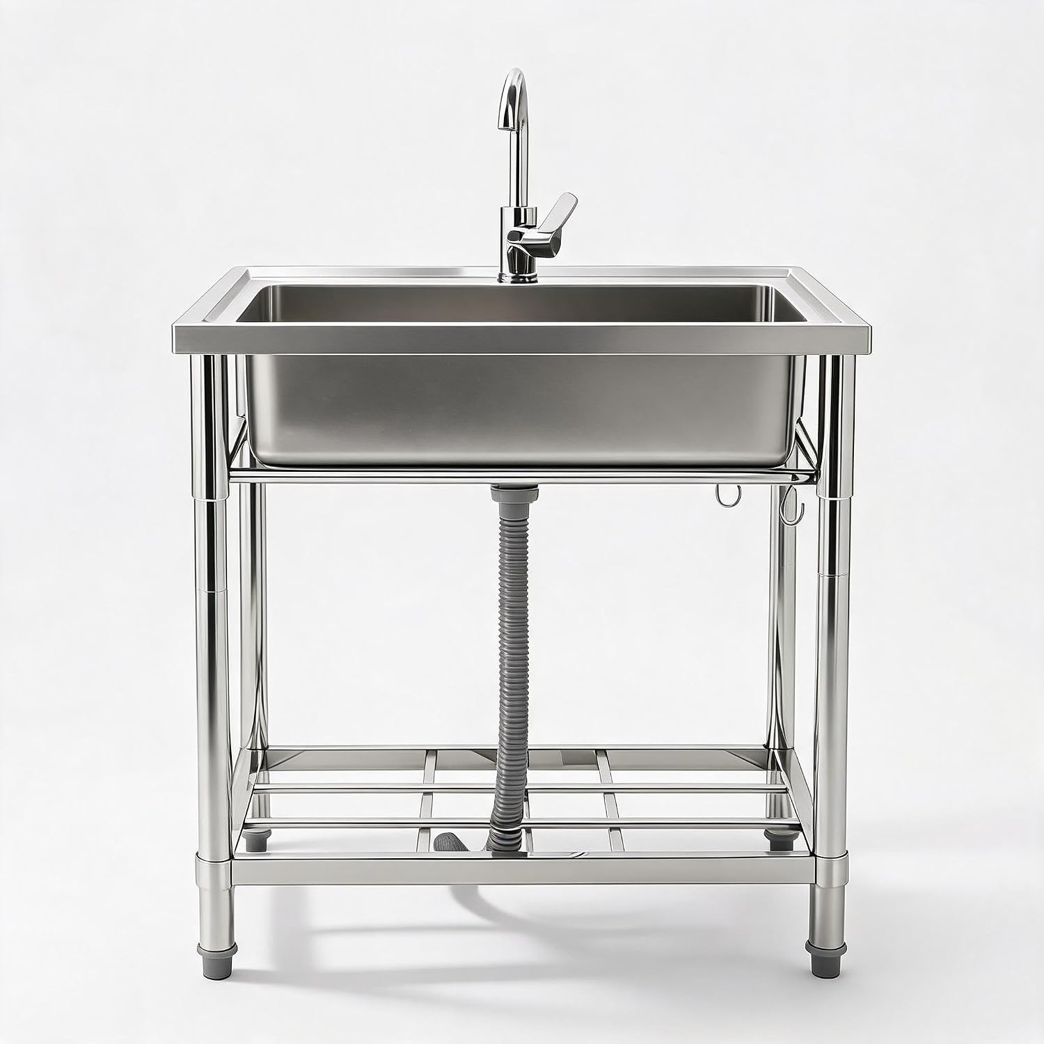 ステンレス製ユーティリティシンク（蛇口付き）、自立式業務用シ - Commercial Kitchen Taps のレビューと価格