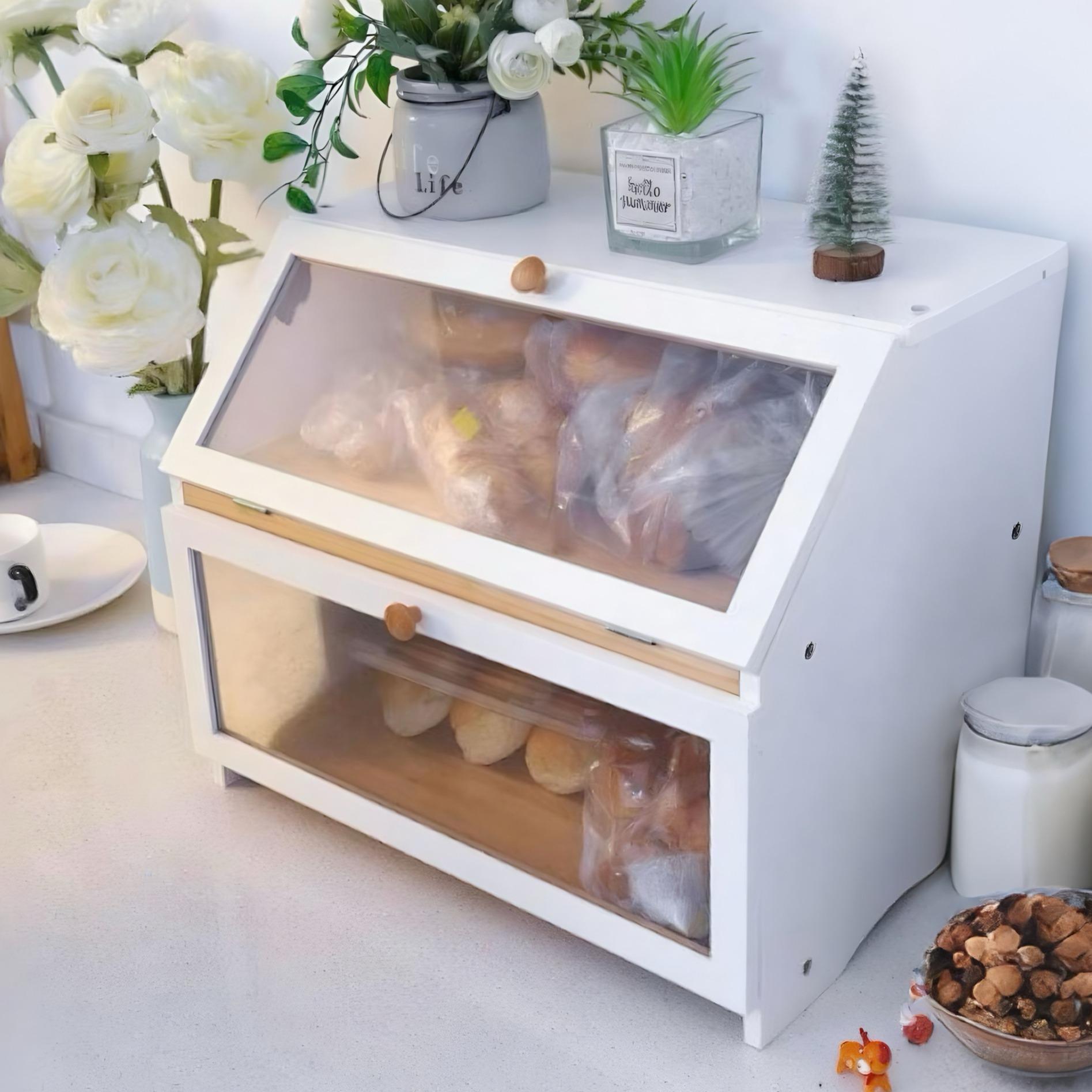 HOMEKOKO キッチンカウンター用二層式ブレッドボックス - Commercial Kitchen Utensil Organizer のレビューと価格