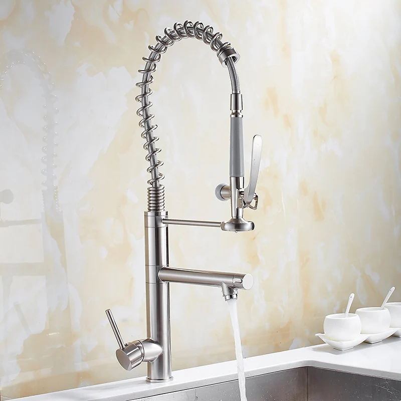 キッチン蛇口 クロムメッキ真鍮製 高さのあるキッチン蛇口 ミ - Commercial Kitchen Taps のレビューと価格