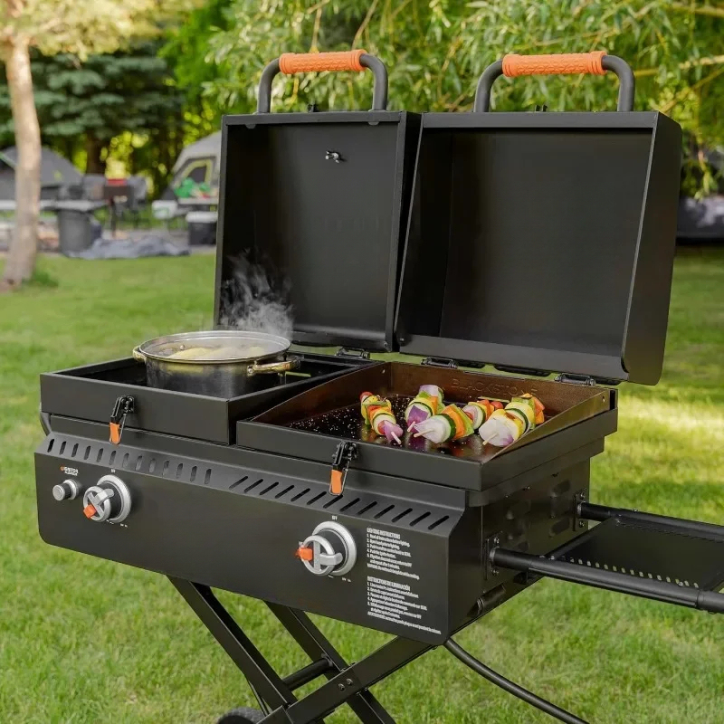 ポータブルヘビーデューティーフラットトップBBQグリドルグリ - Electric Griddle Flat Top のレビューと価格