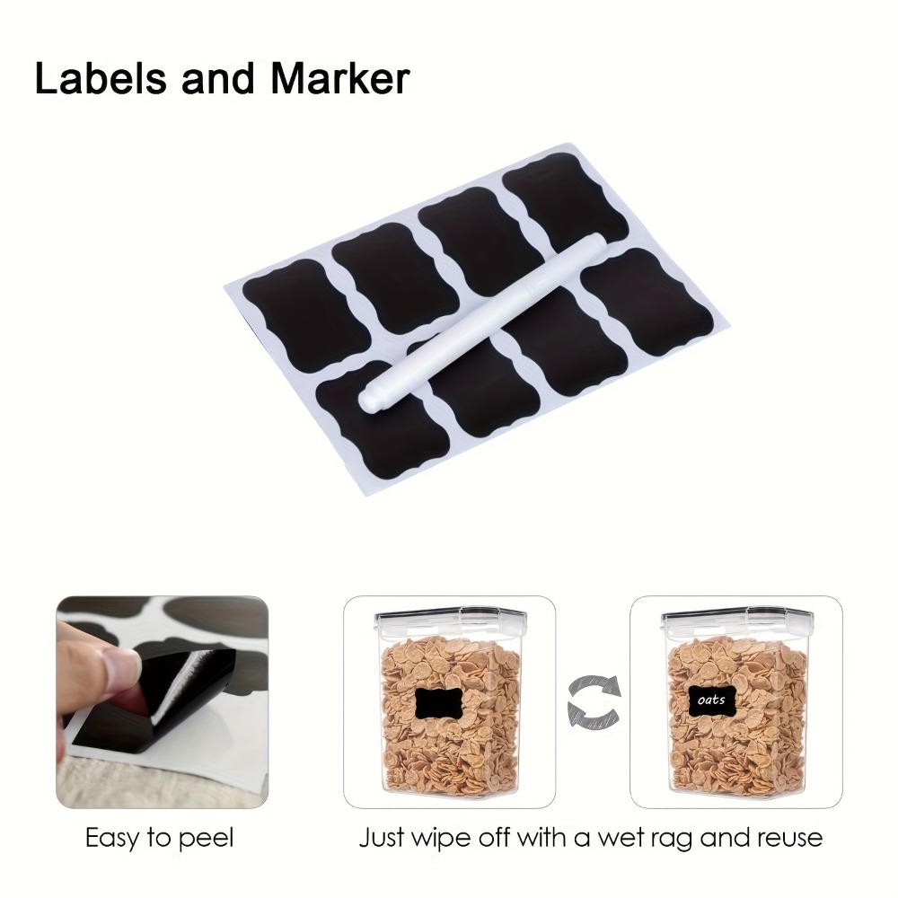 24個入り食品保存容器 12箱 12蓋 気密パントリーオーガ - Commercial Kitchen Utensil Organizer のレビューと価格