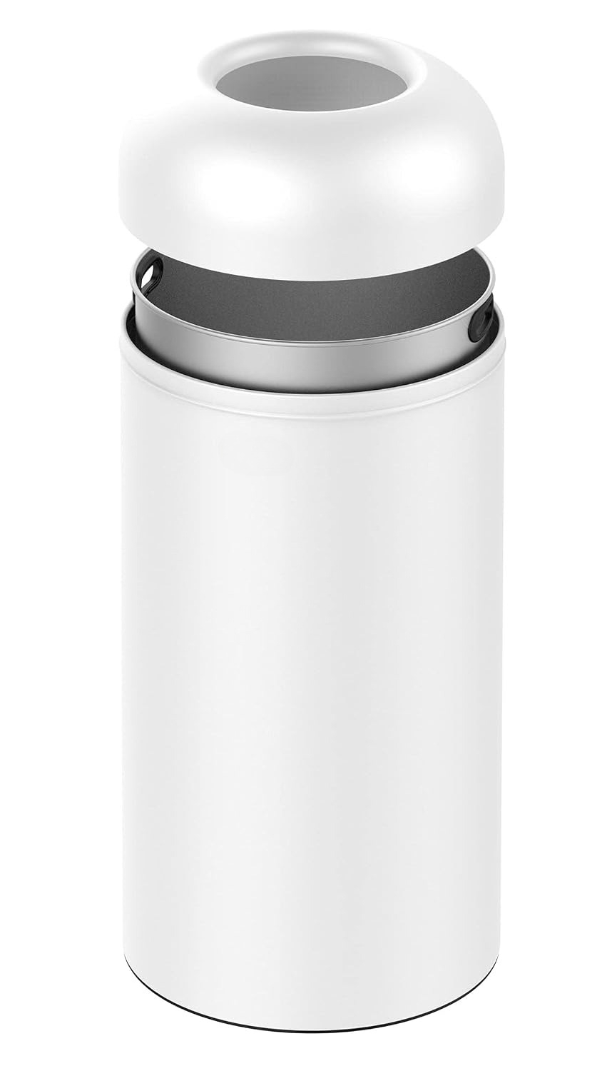 ホワイトブラッシュドステンレススチール製業務用オープン型ゴミ - Commercial Kitchen Garbage Can のレビューと価格
