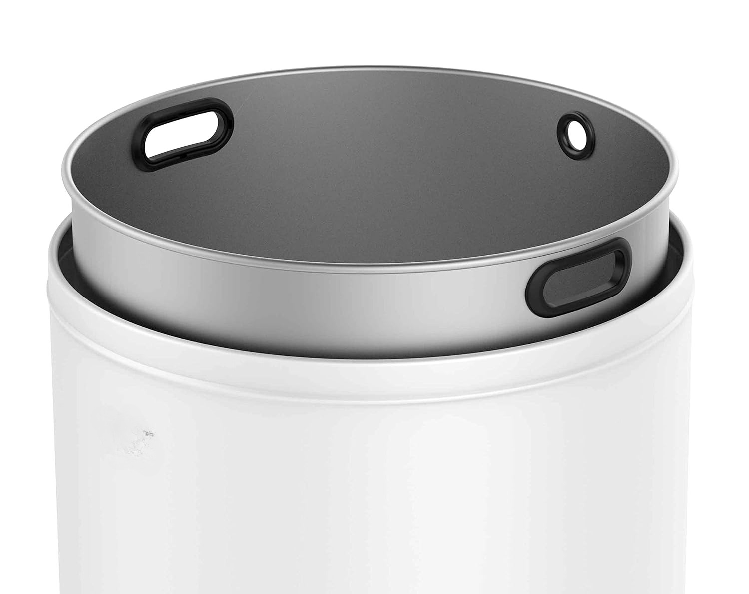 ホワイトブラッシュドステンレススチール製業務用オープン型ゴミ - Commercial Kitchen Garbage Can のレビューと価格