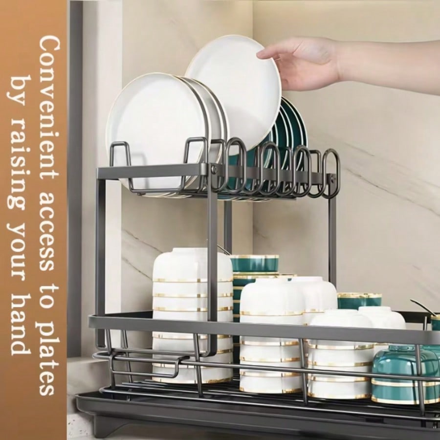 この二層構造の大型金属と炭素鋼製のカトラリーラックは、キッチ - Commercial Kitchen Knife Holder のレビューと価格