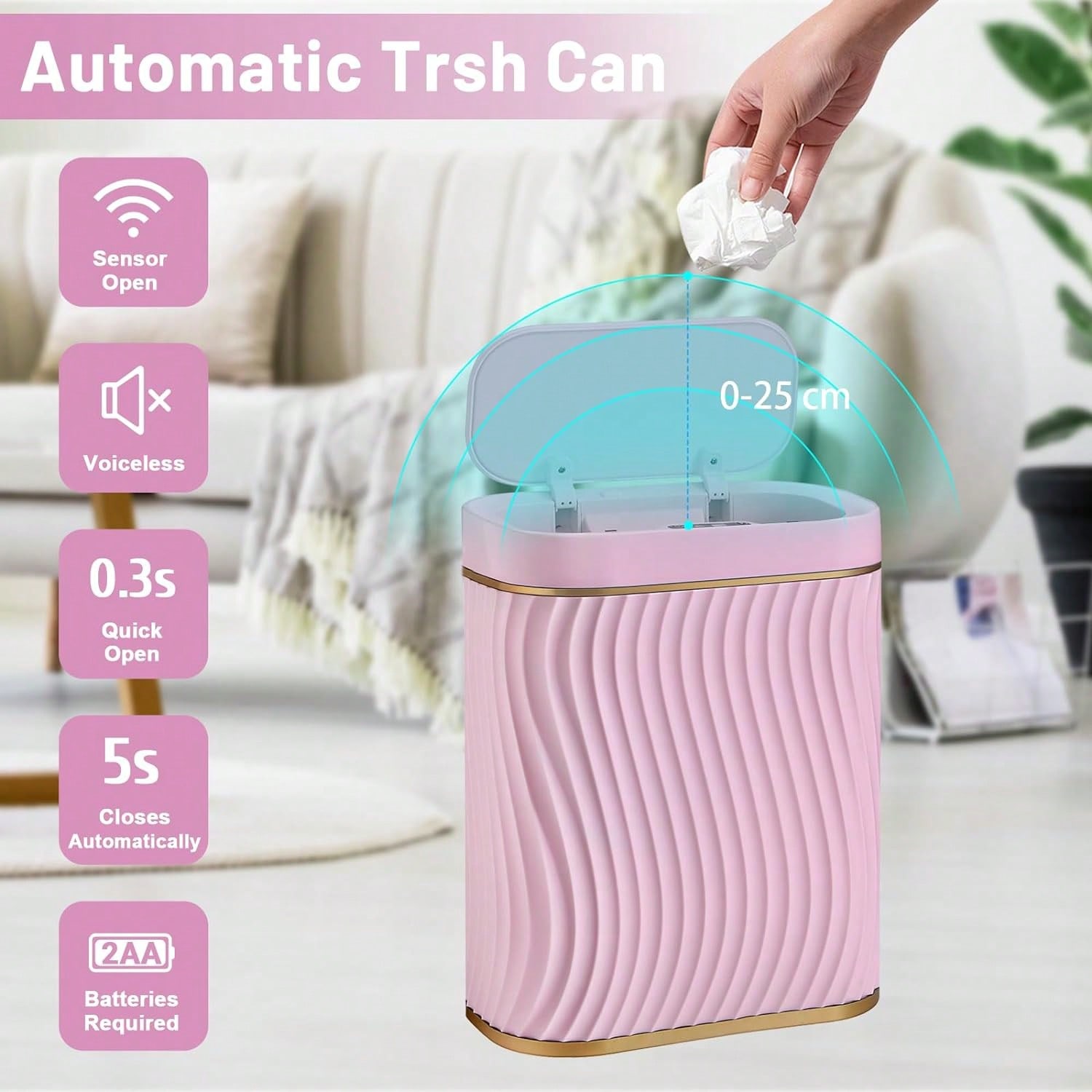 スマートモーションセンサー付きゴミ箱、2.6ガロン小型タッチ - Commercial Kitchen Trash Can のレビューと価格