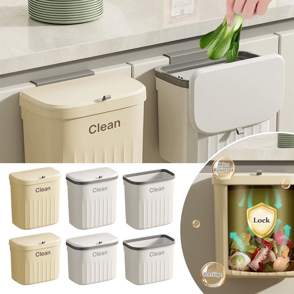1個入り 耐久性のあるキャビネットコンポストゴミ箱 壁掛け式 - Commercial Kitchen Trash Can のレビューと価格