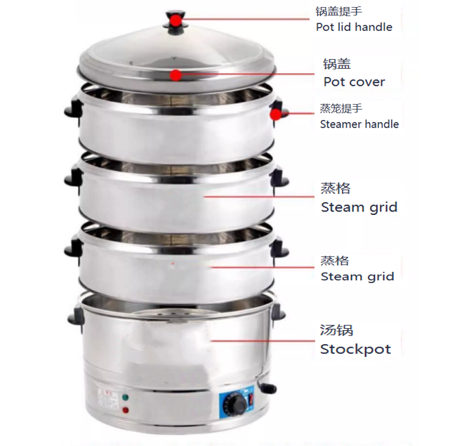 業務用35cm 40cm 47cmステンレス製キッチン蒸し器 - Commercial Kitchen Boiler のレビューと価格