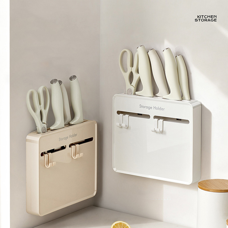 穴あけ不要のキッチンナイフホルダー、壁掛け式防塵耐久性のある - Commercial Kitchen Knife Holder のレビューと価格