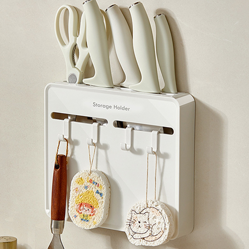 穴あけ不要のキッチンナイフホルダー、壁掛け式防塵耐久性のある - Commercial Kitchen Knife Holder のレビューと価格