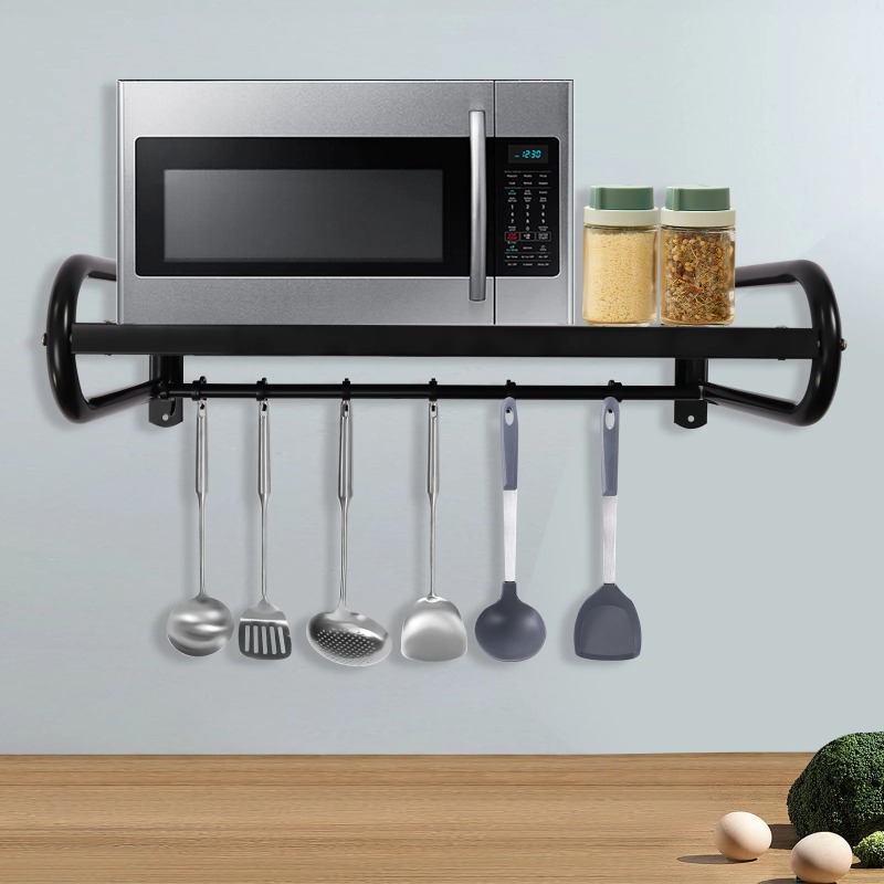 壁掛け式電子レンジラック、耐久性のある炭素鋼、キッチン整理用 - Commercial Kitchen Microwave のレビューと価格