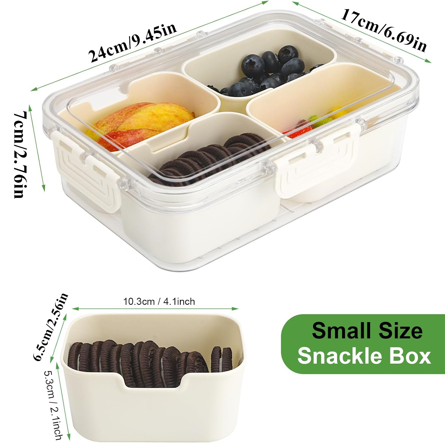 ポータブル食品保存箱、スナック収納ボックス、蓋付き4つのコン - Commercial Kitchen Utensil Organizer のレビューと価格