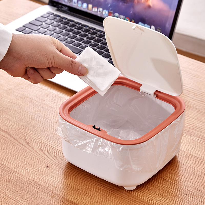 蓋付き丸型ゴミ箱、足付き白いゴミ箱、ペーパーバスケット、寝室 - Commercial Kitchen Trash Can のレビューと価格