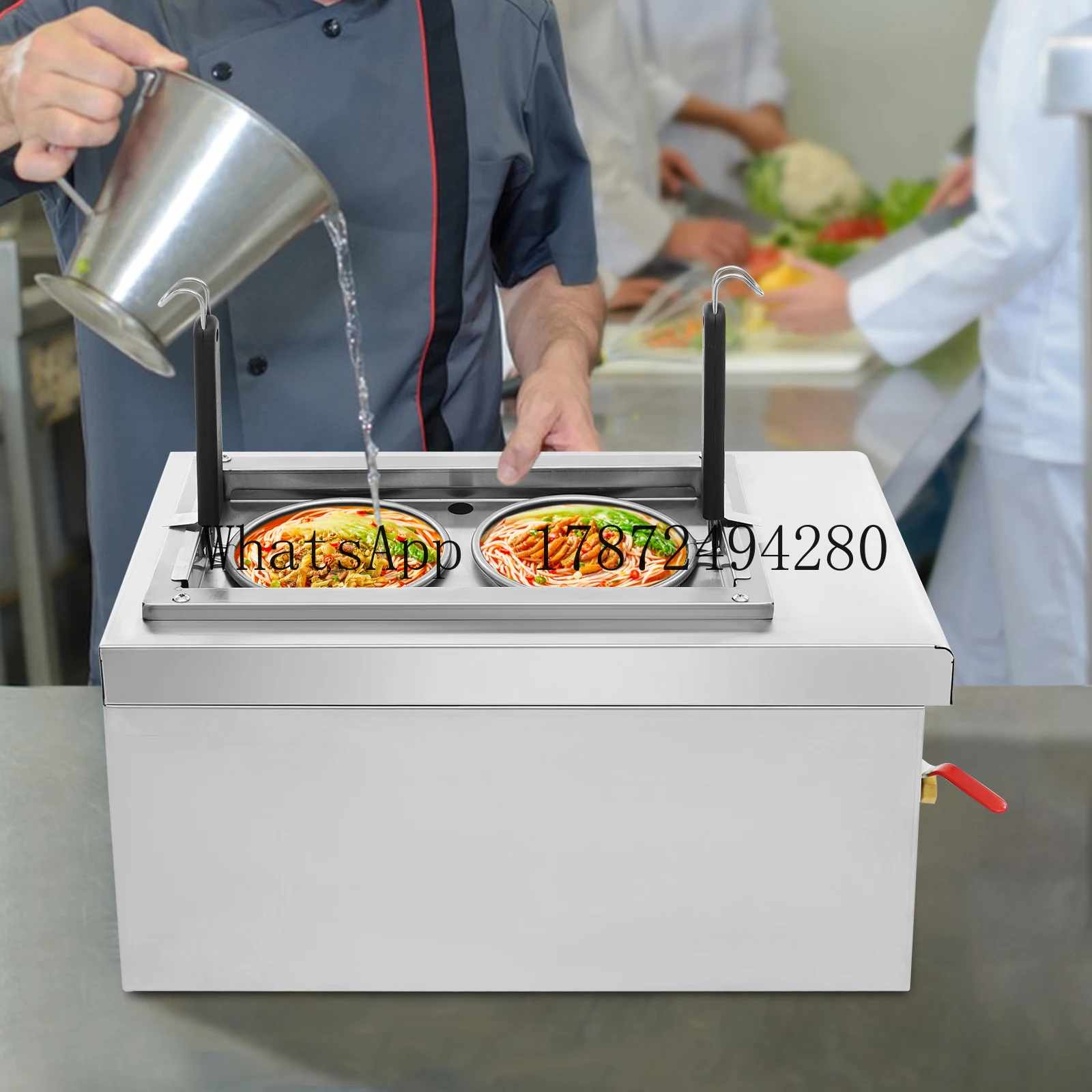 業務用2槽式電気麺調理器 2.38ガロン パスタボイラー フ - Commercial Kitchen Boiler のレビューと価格