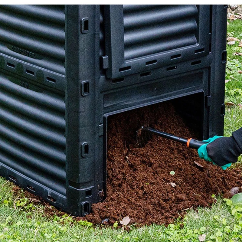庭用堆肥容器 屋外堆肥ボックス キッチンゴミ・落ち葉用 有機 - Commercial Kitchen Trash Can のレビューと価格