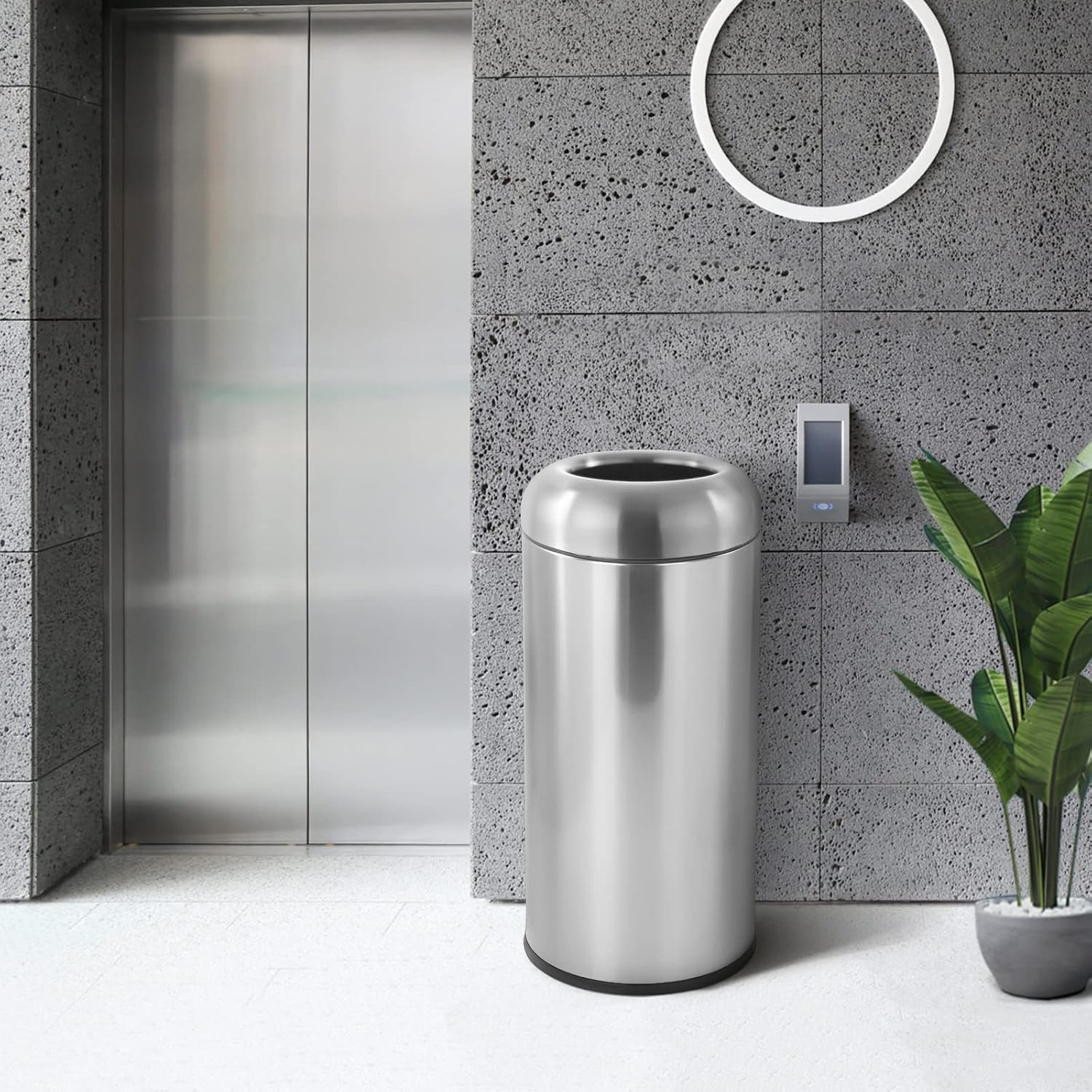 大型ステンレス製オープン型ゴミ箱（蓋付き）、キッチン、商業施 - Commercial Kitchen Garbage Can のレビューと価格