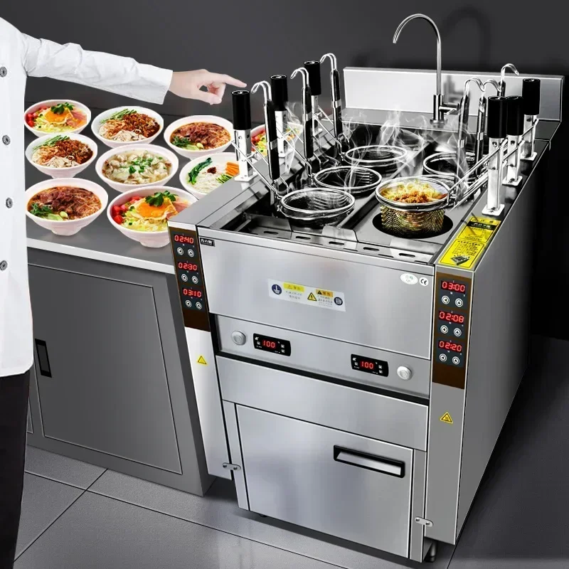 自動昇降式パスタクッカー（6バスケット付き）麺ボイラー 電気 - Commercial Kitchen Boiler のレビューと価格
