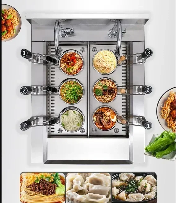 自動昇降式パスタクッカー（6バスケット付き）麺ボイラー 電気 - Commercial Kitchen Boiler のレビューと価格