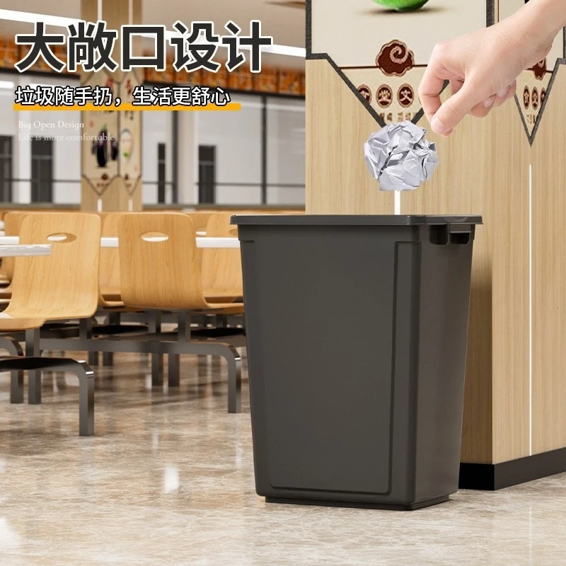 100L大型オープン トップゴミ箱、頑丈なプラスチック製ゴミ - Commercial Kitchen Garbage Can のレビューと価格