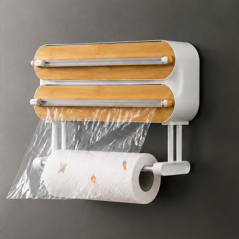 磁気式食品ラップディスペンサーカッター、ラップフィルムホイル - Commercial Kitchen Utensil Organizer のレビューと価格