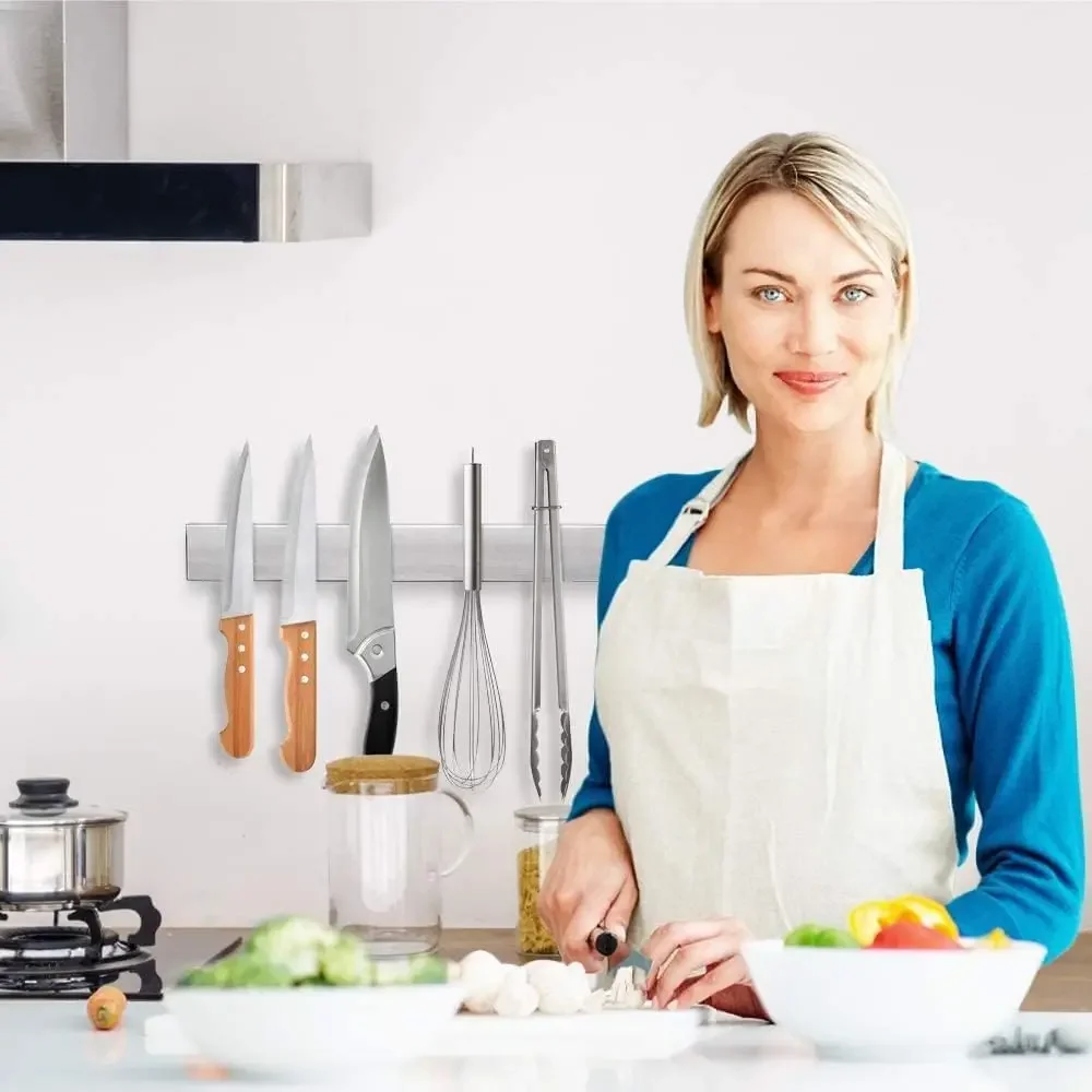 10 インチステンレス鋼ナイフスタンド磁気ナイフホルダー壁ブ - Commercial Kitchen Knife Holder のレビューと価格