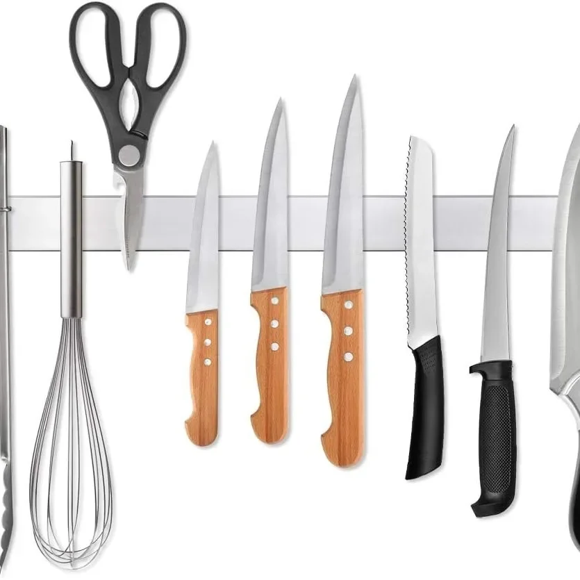 10 インチステンレス鋼ナイフスタンド磁気ナイフホルダー壁ブ - Commercial Kitchen Knife Holder のレビューと価格