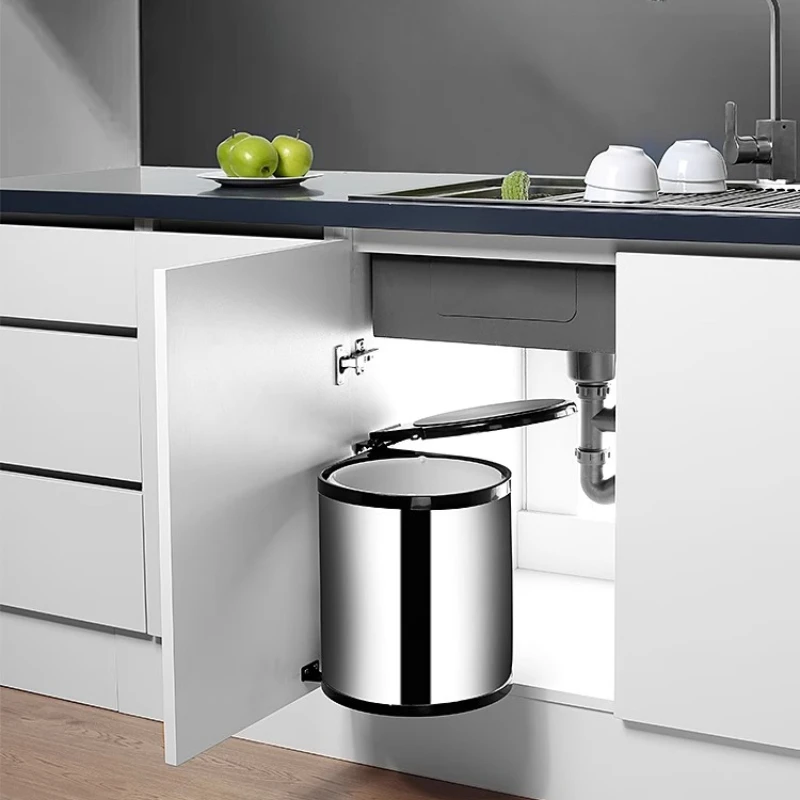 プレミアムプルアウト式キャビネットゴミ箱 ステンレス製キッチ - Commercial Kitchen Trash Can のレビューと価格