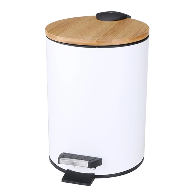 3/5L 木製フリップステップゴミ箱ゴミ箱廃棄物容器オーガナ - Commercial Kitchen Trash Can のレビューと価格