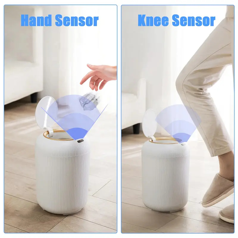 モーションセンサー付き自動開閉式ゴミ箱、小型プラスチック製ス - Commercial Kitchen Trash Can のレビューと価格