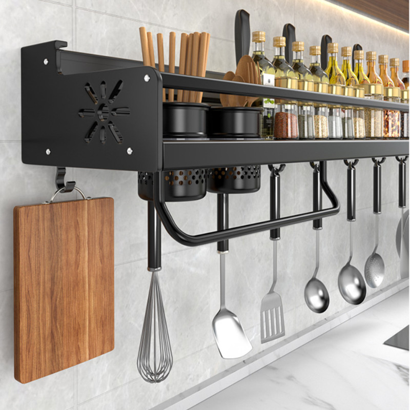 壁掛け式キッチンオーガナイザーシェルフ、スパイス収納ラック、 - Commercial Kitchen Knife Holder のレビューと価格