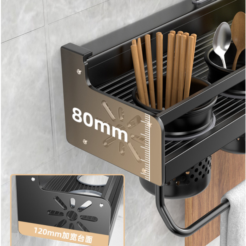壁掛け式キッチンオーガナイザーシェルフ、スパイス収納ラック、 - Commercial Kitchen Knife Holder のレビューと価格