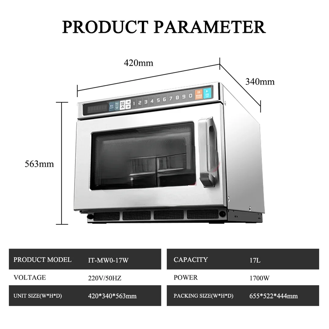 ベストセラー FirstHot 販売中 1700W 業務用多 - Commercial Kitchen Microwave のレビューと価格