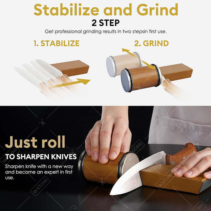 砥石ローリングナイフシャープナー磁気ナイフホルダー15/20 - Commercial Kitchen Knife Holder のレビューと価格