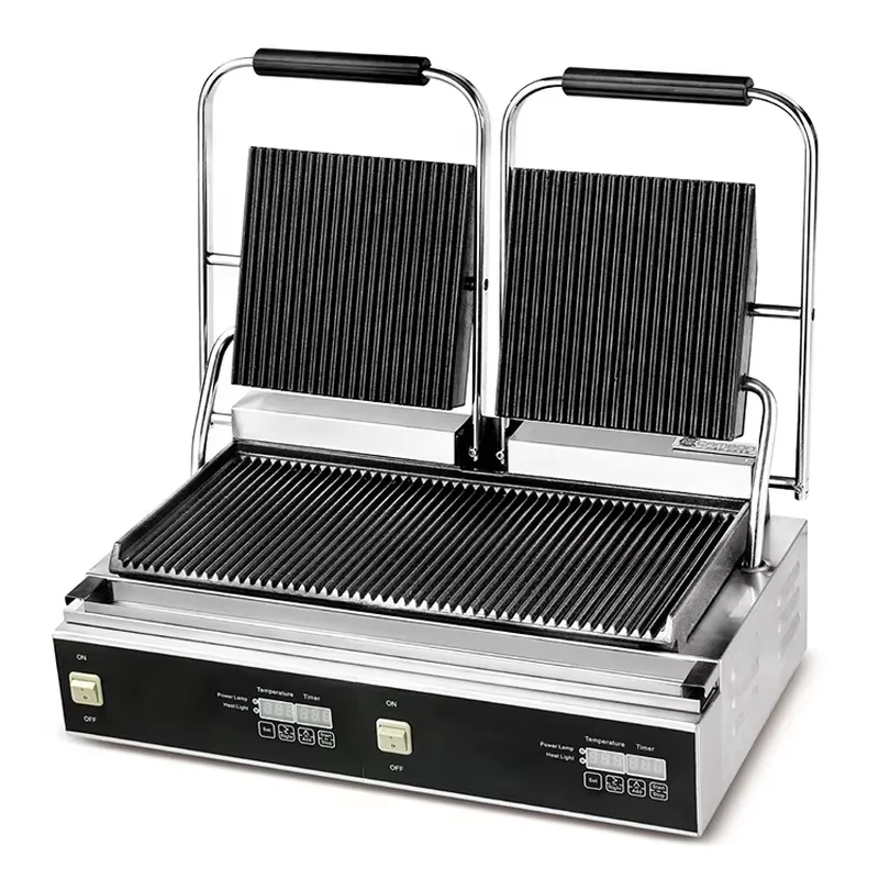 業務用ダブルパニーニコンタクトグリルステンレス製キッチン機器 - Commercial Kitchen Grill のレビューと価格