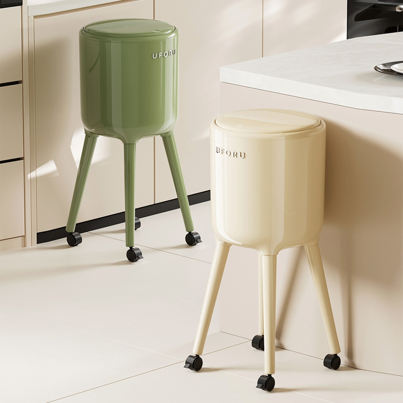 UFORU背高型ゴミ箱（車輪付き、腰をかがめずに使えるデザイ - Commercial Kitchen Trash Can のレビューと価格